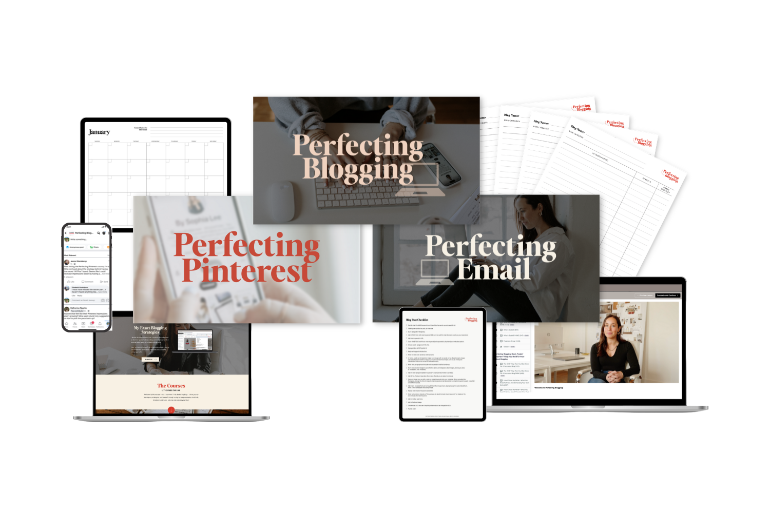 perfecting blogging, perfecting pinterest, perfecting email offerings